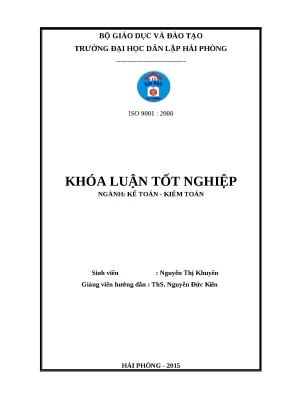 Khóa luận Kế toán Doanh thu Chi phí & Kết quả kinh doanh