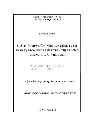 Giải pháp huy động vốn của Hòa Phát trên thị trường