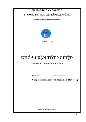 Cải Tiến Tổ Chức Kế Toán Hàng Hóa Tại Công Ty TNHH An