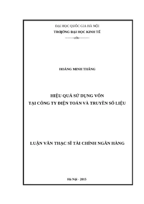 Nâng cao hiệu quả sử dụng vốn tại công ty điện toán và