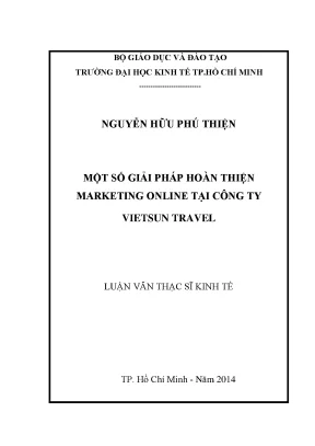 Luận văn Marketing Online tại Vietsun Travel (FULL)