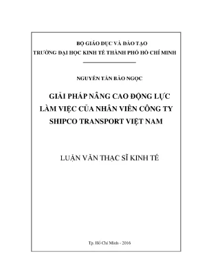 Giải pháp nâng cao động lực làm việc cho nhân viên tại