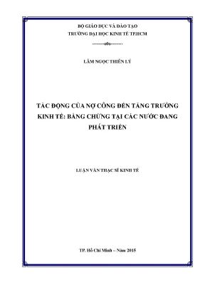 Tác động của nợ công đến tăng trưởng kinh tế | Luận văn
