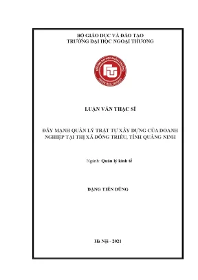 Quản lý trật tự xây dựng tại Đông Triều, Quảng Ninh: