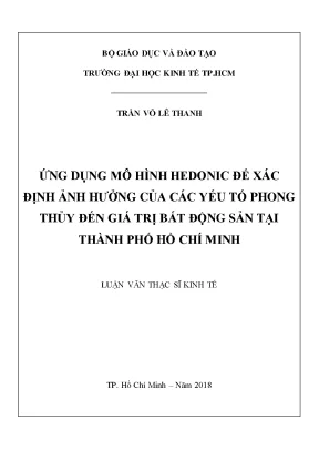 Phong thủy ảnh hưởng giá bất động sản TP.HCM (Luận văn)