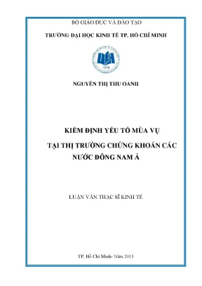 Kiểm Định Yếu Tố Mùa Vụ Trong Thị Trường Chứng Khoán