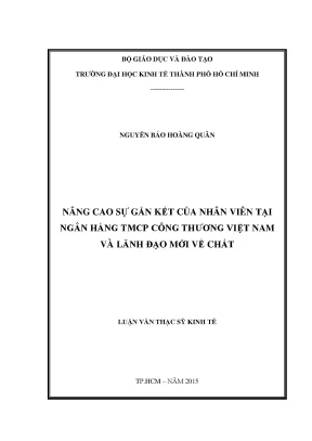 Nâng Cao Sự Gắn Kết Nhân Viên Tại Vietinbank