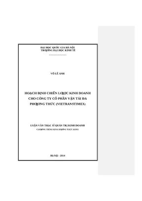 Chiến Lược Kinh Doanh Hiệu Quả Cho Vietranstimex