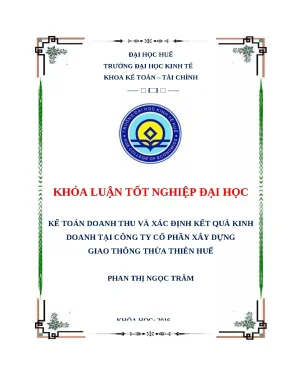 Kế toán doanh thu và kết quả KD tại công ty xây dựng