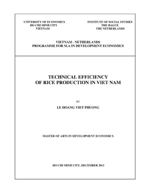 Chương trình Thạc sĩ Kinh tế Phát triển tại Đại học Kinh