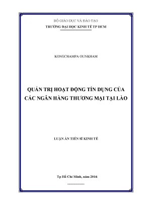 Quản Trị Hoạt Động Tín Dụng Tại Ngân Hàng Thương Mại Lào