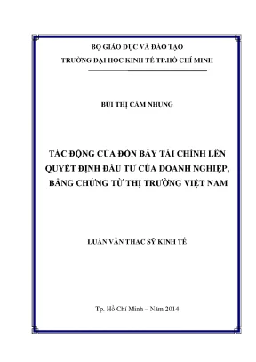 Tác động của đòn bẩy tài chính đến quyết định đầu tư