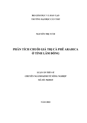 Phân Tích Chuỗi Giá Trị Cà Phê Arabica Tại Trường Đại