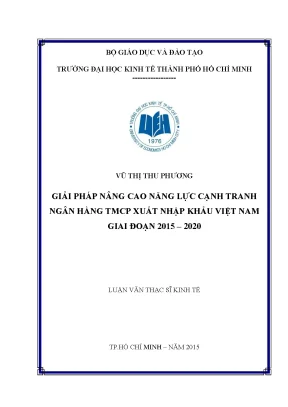 Giải pháp nâng cao năng lực cạnh tranh cho ngân hàng