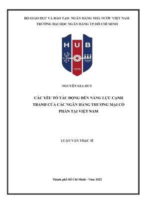 Năng lực cạnh tranh của ngân hàng thương mại cổ phần tại