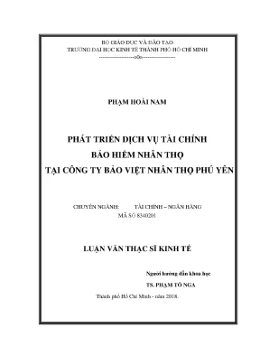 Phát Triển Dịch Vụ Tài Chính Bảo Hiểm Nhân Thọ Tại Bảo