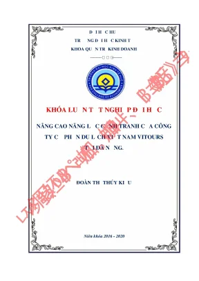 Nâng Cao Năng Lực Cạnh Tranh Của Công Ty Du Lịch Vitours