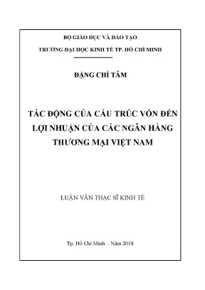 Tác Động Cấu Trúc Vốn Đến Lợi Nhuận Ngân Hàng Thương Mại