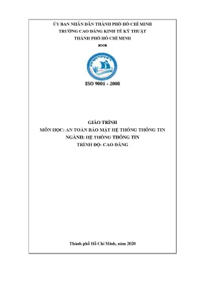 Giáo trình An toàn bảo mật hệ thống thông tin Cao đẳng