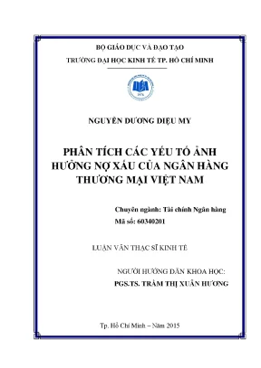 Phân Tích Yếu Tố Ảnh Hưởng Đến Nợ Xấu Ngân Hàng Thương