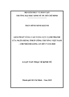 Giải pháp nâng cao năng lực cạnh tranh cho Vietinbank