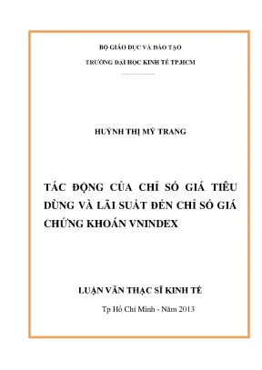 Tác động của chỉ số giá tiêu dùng và lãi suất đến VN-Index