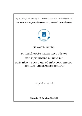 Đánh giá sự hài lòng của khách hàng với ứng dụng mobile