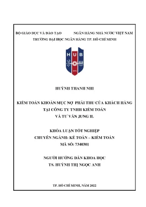 Kiểm Toán Nợ Phải Thu: Quy Trình và Thực Tiễn Tại Jung IL