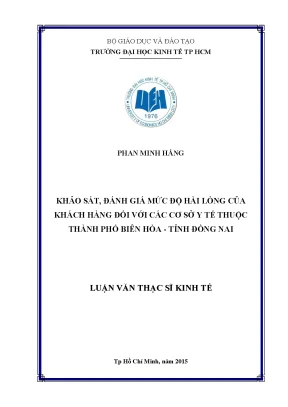 Đánh Giá Mức Độ Hài Lòng Của Khách Hàng Tại Các Cơ Sở Y