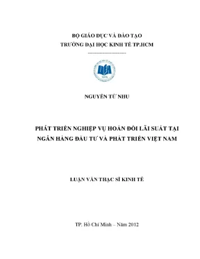 Phát Triển Nghiệp Vụ Hoán Đổi Lãi Suất Tại Ngân Hàng Đầu