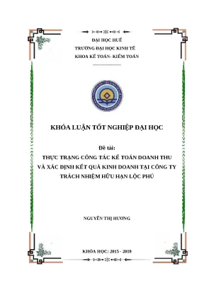 Phân Tích Công Tác Kế Toán Doanh Thu và Kết Quả Kinh