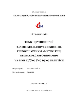 Tổng hợp thuốc thử mới cho phân tích kim loại nặng