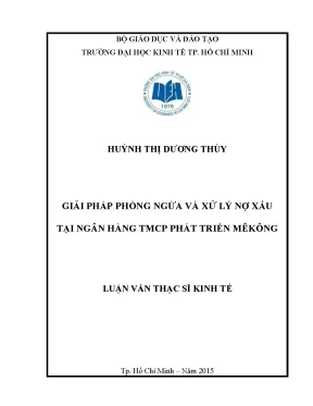 Giải pháp hiệu quả phòng ngừa và xử lý nợ xấu tại ngân