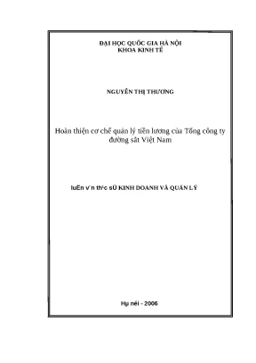 Cải thiện cơ chế quản lý tiền lương tại Tổng công ty