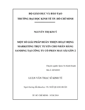 Giải Pháp Marketing Trực Tuyến Cho Nhãn Hàng Sanding