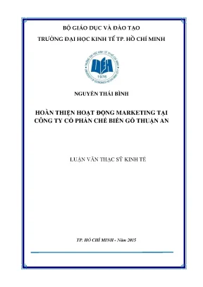 Hoàn thiện hoạt động marketing tại công ty chế biến gỗ