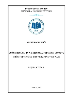 Nghiên Cứu Quản Trị Công Ty và Hiệu Quả Tài Chính trên