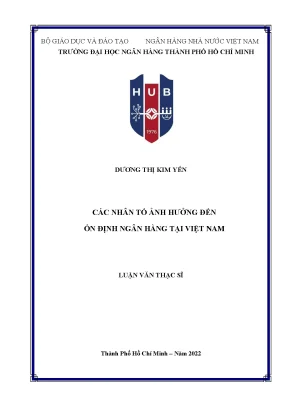 Những yếu tố ảnh hưởng đến sự ổn định của ngân hàng tại