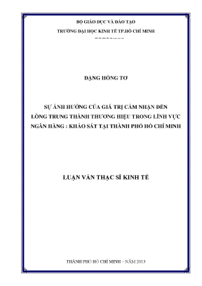 Giá trị cảm nhận và lòng trung thành thương hiệu trong