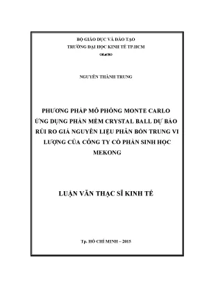 Phương Pháp Mô Phỏng Monte Carlo Dự Báo Rủi Ro Giá