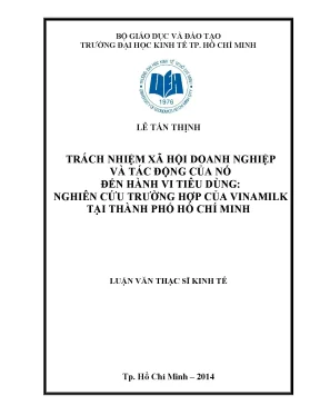 Tác động của trách nhiệm xã hội doanh nghiệp đến hành vi