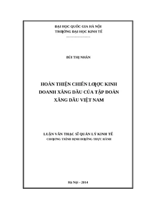 Chiến Lược Kinh Doanh Xăng Dầu Tại Tập Đoàn Xăng Dầu