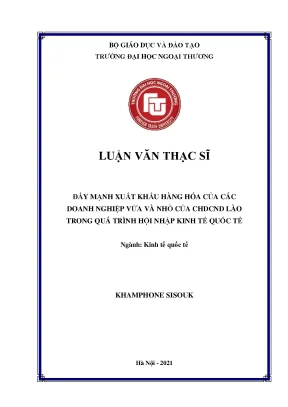 Đẩy mạnh xuất khẩu hàng hóa cho doanh nghiệp vừa và nhỏ