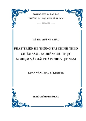Tải Luận Văn Thạc Sĩ Kinh Tế Về Phát Triển Hệ Thống Tài