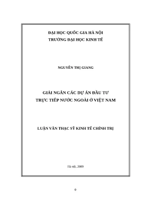 Giải ngân dự án FDI tại Việt Nam: Thực trạng & Giải pháp