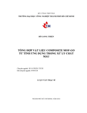 Vật liệu composite MOF-GO từ tính trong xử lý chất màu