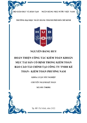 Cải tiến quy trình kiểm toán tài sản cố định tại Công ty