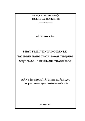 Phát Triển Tín Dụng Bán Lẻ Tại Vietcombank Chi Nhánh