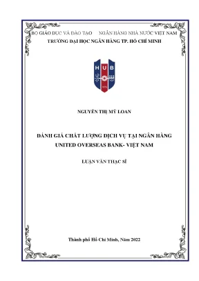 Đánh giá chất lượng dịch vụ tại United Overseas Bank