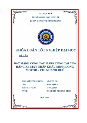 Chiến Lược Marketing Hiệu Quả Tại Minh Long Motor